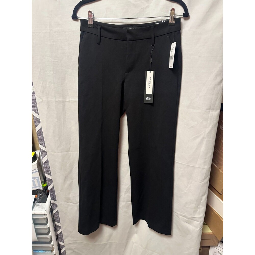 NWT Liverpool Kelsey Wide Leg Trousers In Black Size 0/25